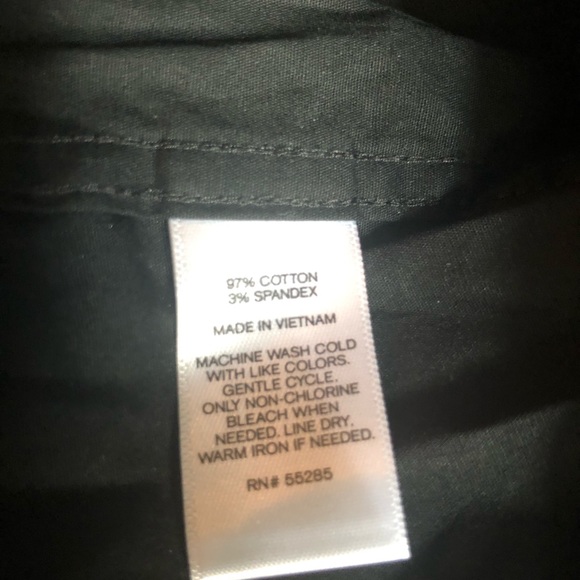 Men’s Express black/gray button down L - Picture 4 of 4